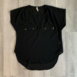Sheer Black Dress Shirt